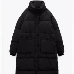 Zara Jackets Coats Nwt Zara Longline Quilted Coat Black Ref